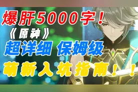 《原神萌新保姆级入坑攻略》【截至3.7】