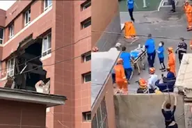 突发！沈阳一小学卫生间施工改造发生坍塌， 2人员受伤被抬出视频封面