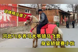 70岁养马大爷骑马飞奔，身姿矫健赛小伙，不服都不行！视频封面