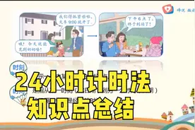 三年级数学，24小时计时法的常考题，知识点总结视频封面