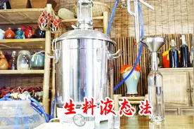 以后白酒不能乱叫了，我用大米生料液态法酿酒看到底能出多少？视频封面