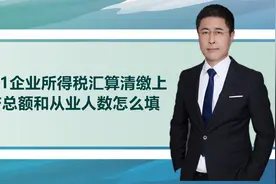 2021企业所得税汇算清缴上资产总额和从业人数怎么填视频封面