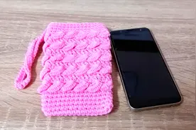 香蕉花手机包针法图解，钩针教程视频，有史以来最详细教学