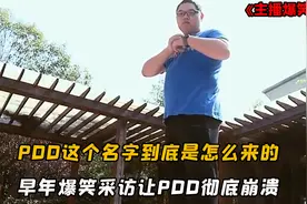 PDD这个名字到底是什么意思，早年爆笑采访，PDD看完脸都红透了