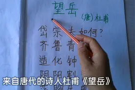小学生古诗词唐诗三百首精讲《望岳》杜甫会当凌绝顶，一览众山小视频封面