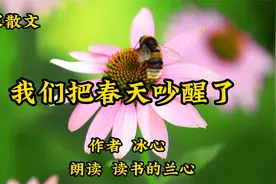 名家散文诵读《我们把春天吵醒了》作者冰心，春天是个有趣的孩子视频封面