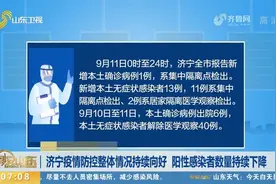 济宁疫情防控整体情况持续向好，阳性感染者数量持续下降视频封面