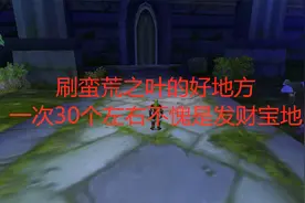 魔兽世界怀旧服刷蛮荒之叶的好地方，一次30个左右不愧是发财宝地视频封面