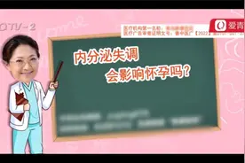 于萍讲孕育：内分泌失调会影响怀孕吗？视频封面