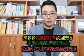 拼多多仅退款订单驳回技巧，羊毛党秒怂，小二也不敢轻易给对方退视频封面