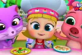 益智早教动画，小丫头用蔬菜做美食，小动物们很喜欢视频封面