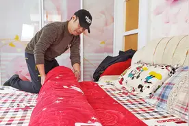 套被罩最快方法，不用抖不用拽，10斤厚被子卷卷就能套好，真实用视频封面