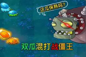 植物大战僵尸：冰火西瓜混合双打僵王！僵王博士：你这瓜保熟吗？视频封面