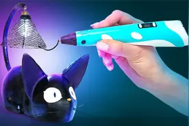 会发光的黑色小猫咪！来用3D打印笔制作猫咪形状的LED台灯！视频封面