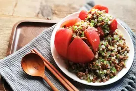 炒碎肉番茄沙拉，做法简单，营养美味