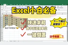 这三个Excel的小技巧，掌握之后升职加薪不是梦，职场达人必备视频封面