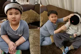 郭汾阳七岁近照曝光，五官跟王惠越长越像，胖的金镯都卡在手臂上视频封面