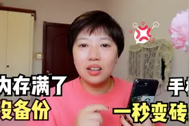 手机内存满了一个错误步骤直接导致崩溃死机，手机里的信息都没有视频封面