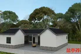 主体15万占地100平方的小面积一层三合院，农村自建房，养老房。视频封面