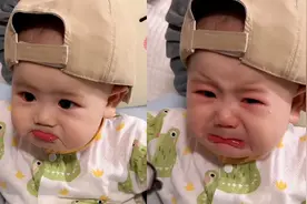 萌娃抓妈妈头发被宝爸教育，越听越委屈表情萌化网友：快给他道歉视频封面