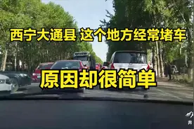 青海西宁大通县遇到堵车 这地方经常堵车原因却很简单视频封面