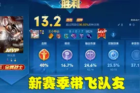 新赛季的钟无艳有多猛？王者局轻松带飞队友，8-0直接超神！视频封面