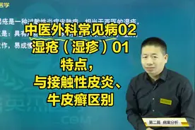 中医外科常见病02湿疮（湿疹）01特点，与接触性皮炎、牛皮癣区别视频封面