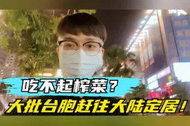 台名嘴：大陆人吃不起榨菜！大批台胞赶往大陆定居生活，反差真大视频封面