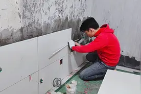 家装贴瓷砖，分享贴墙砖方法，施工过程都在这里视频封面