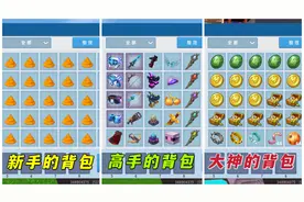 迷你世界：不同玩家的背包物品，大神全是神器，新手太让我意外了视频封面