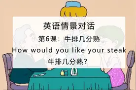 第6课. How would you like your steak？牛排几分熟怎么说？视频封面