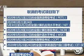 教育部考试中心：取消上半年大学英语四六级口语等考试视频封面
