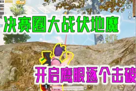 小菜鸡：决赛圈3V4伏地大战，先一波手雷轰炸，最后肉身拼眼力视频封面