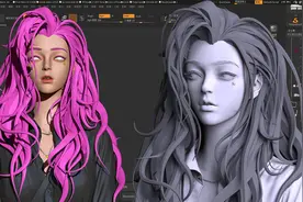 ZBrush建模—从零开始雕刻超绝美女，带你们感受一下3d建模的魅力视频封面