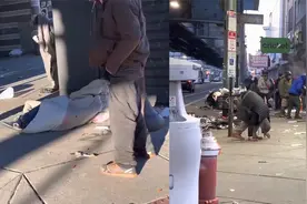 实拍费城贫民窟乱象：流浪汉裹破布睡街头，店铺紧锁针头垃圾满地视频封面