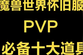 魔兽世界WOW怀旧服十大PVP必备道具视频封面