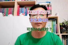 江苏美术275，文化420，可报什么院校？视频封面