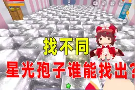 迷你世界：找不同，星光孢子谁能找出？还好有bug红色方块太刺眼