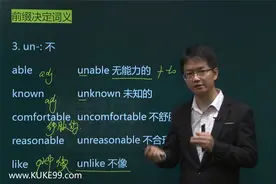 【库课】2021四川专升本英语基础精讲课 高频词汇 构词法-词缀01视频封面