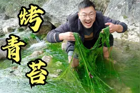 小溪里青苔也能吃？油炸起来比海苔还香，最后开吃时，也太真实了视频封面