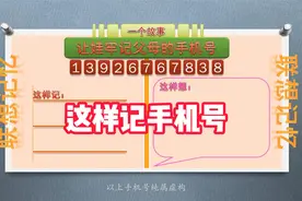 这样记忆 -- 一个故事让你的孩子牢记你的手机号码视频封面
