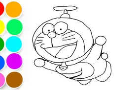 教你一步一步画叮当猫简笔画？怎么给叮当猫简笔画涂色？视频封面