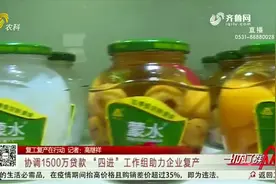 协调1500万贷款！山东“四进”工作组助力平邑罐头企业复产视频封面