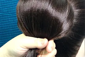 发量少这样扎丸子头包发发型，特显发量，不分年龄都可以扎！