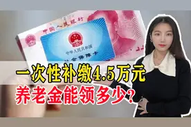 城乡居民保险一次性补缴4.5万，每月能领1500元，划算吗？视频封面