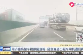 上海同济路高架车祸原因查明，随意变道出租车司机遭刑拘视频封面