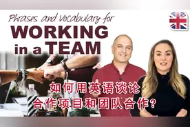 如何用英语谈论合作项目和团队合作?（英文字幕）视频封面