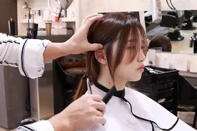 女生刘海两侧头发怎么剪好看？尤其是长发，这样剪披着绑着不重样