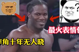 摔角十年无人晓，邪魅一笑火全网。最火表情包出处视频封面