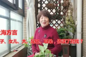 上海方言：儿子、女儿、尾巴、耳朵这些同字不同音的词读对了伐？视频封面